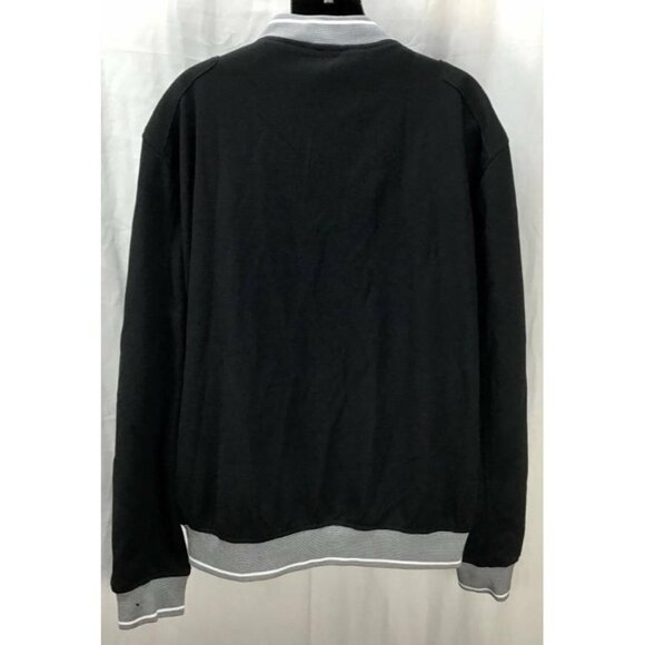 ZARA Coat Extra Extra Large XXL Black Crew Long Sleeve Zip Pockets Mens New B31 - Picture 3 of 6